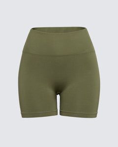 Seamless 5" Bike Short - Olivine