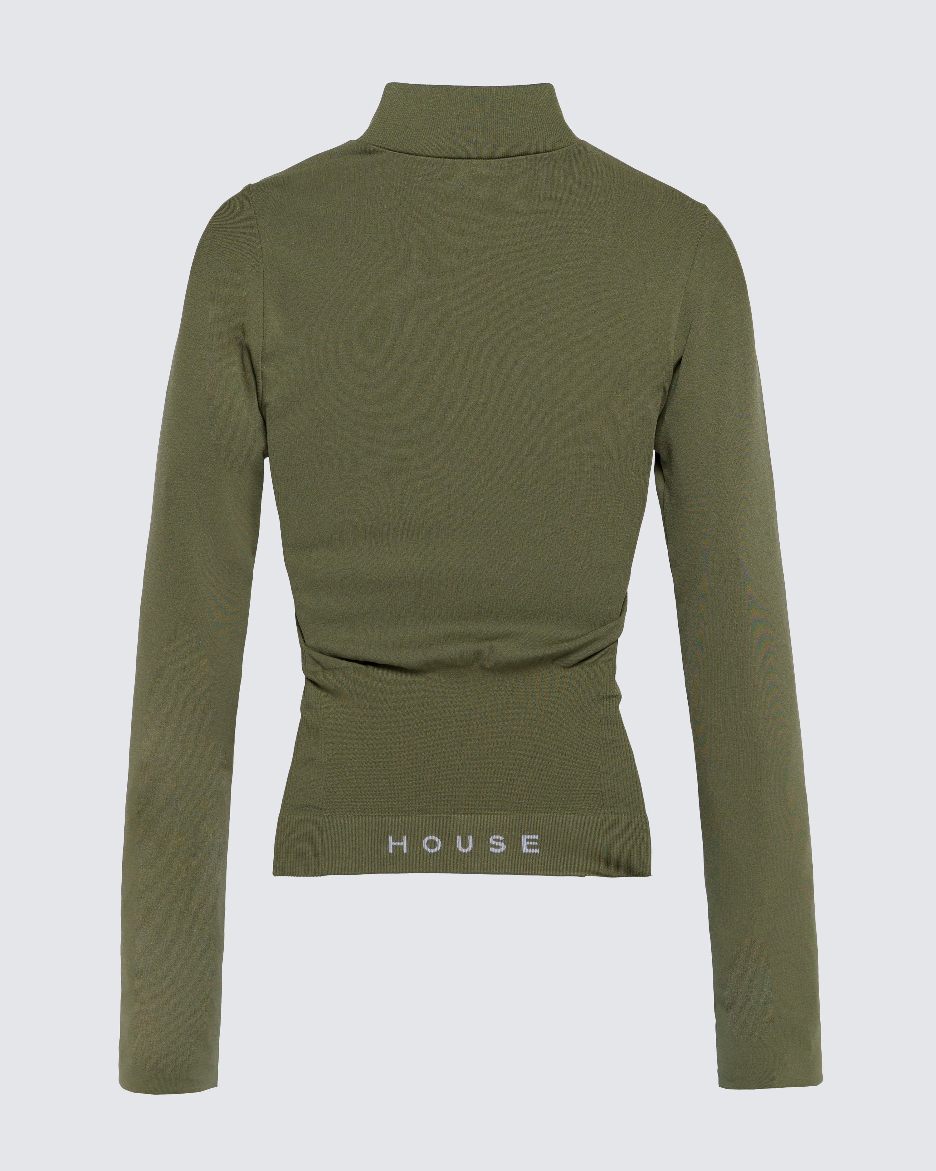 Seamless Longsleeve Full Zip - Olivine