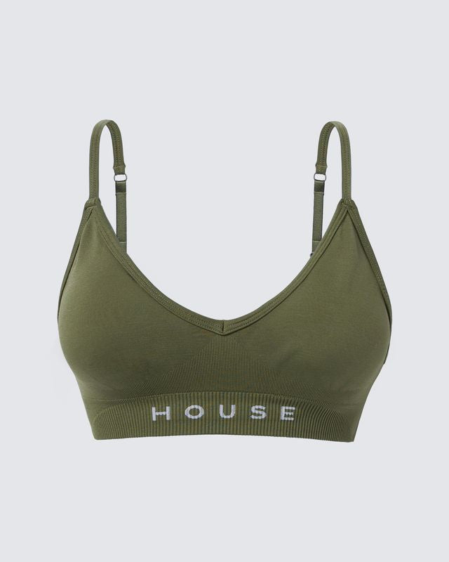 Seamless Bra - Olive