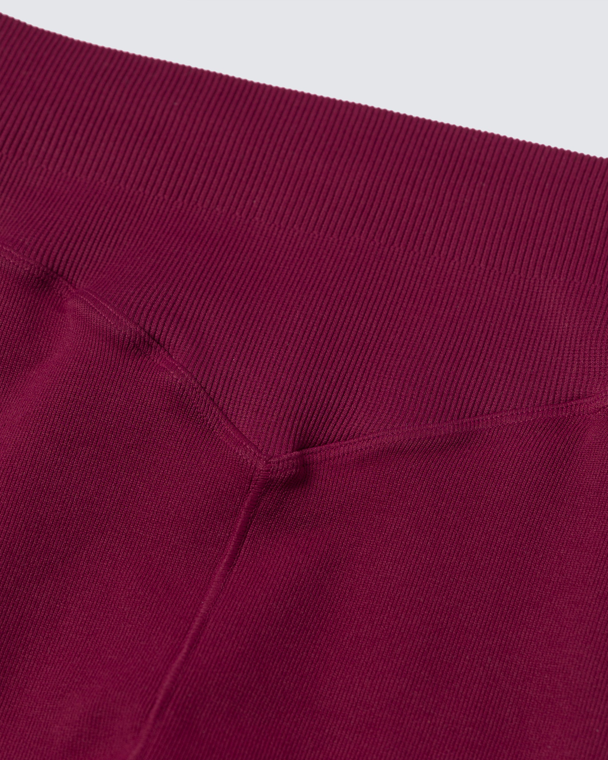 Ribbed Seamless Legging - Burgundy