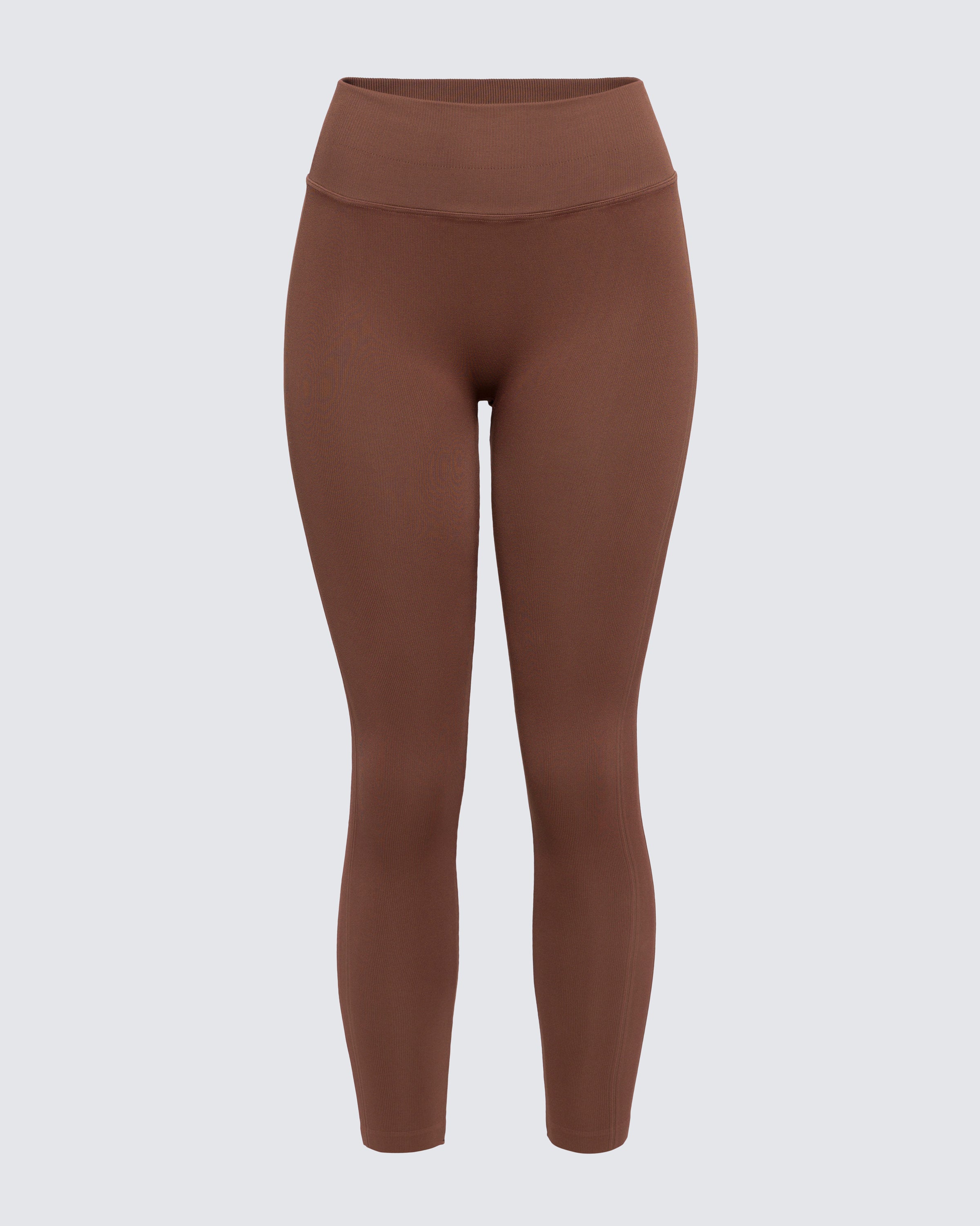 Ribbed Seamless Legging - Cocoa