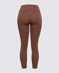 Ribbed Seamless Legging - Cocoa