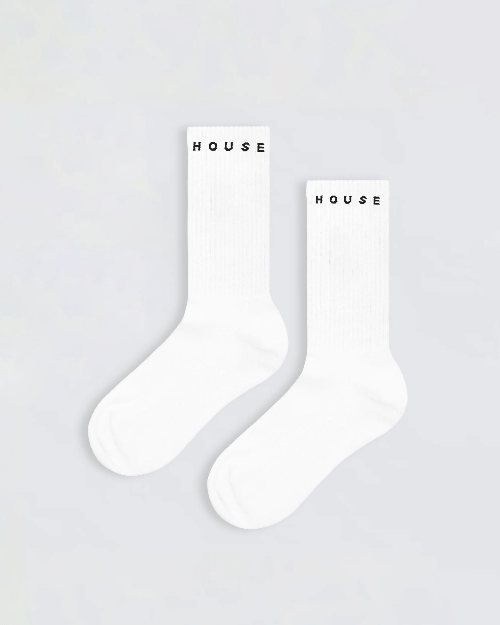 Crew Socks Horizontal Logo - White