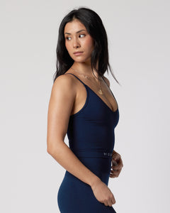 Womens Navy Seamless Tank Top