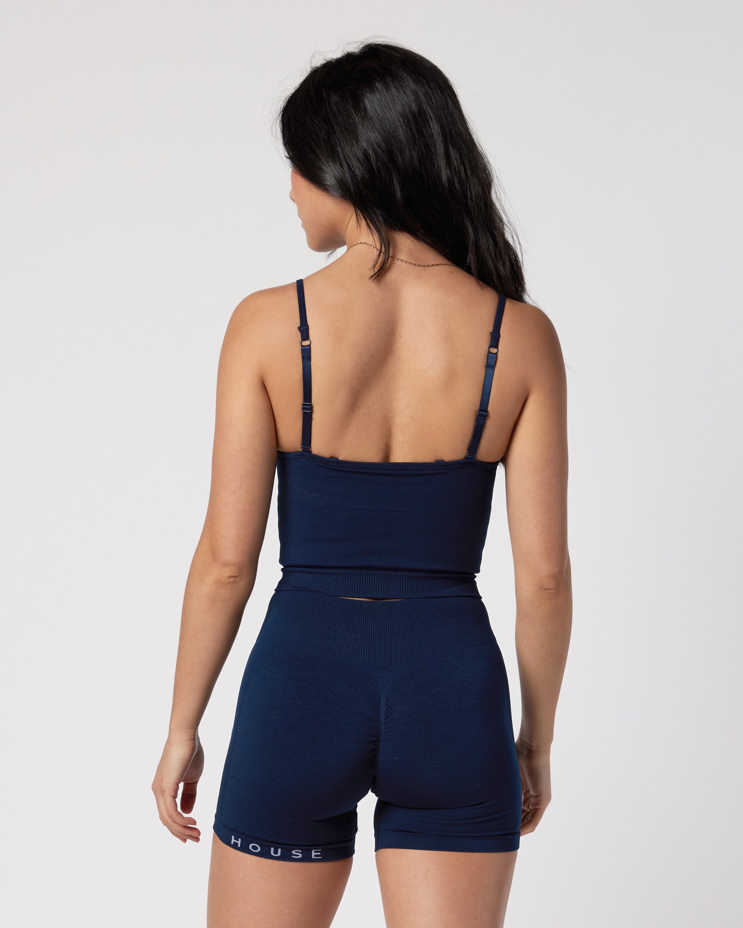 Womens Navy Seamless Tank Top